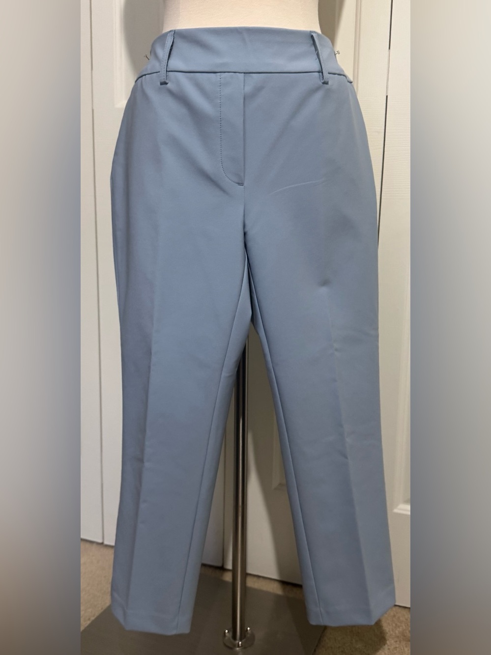 2 for $25 JL Atelier Cropped Dress Pants Soft Stretchy Light Blue SZ Large NWOT